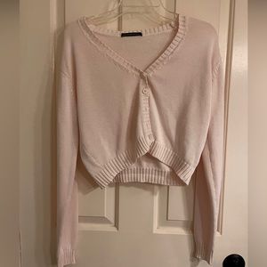 Brandy melville billie cotton sweater pink